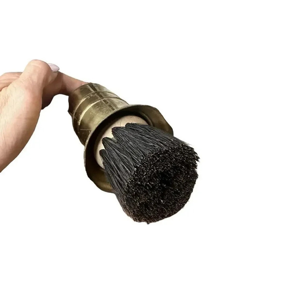 Vintage Retractable Brass Fireside Brush The Revenge 1588 Tall Ship Galleon - Picture 9 of 9